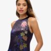 Printed Satin Maxi Dress Printed Satin Maxi Dress