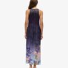 Printed Satin Maxi Dress Printed Satin Maxi Dress