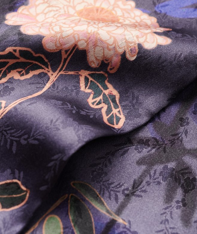 Printed Satin Maxi Dress Printed Satin Maxi Dress