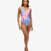 Printed Scoop Back Swimsuit