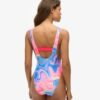 Printed Scoop Back Swimsuit
