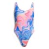 Printed Scoop Back Swimsuit
