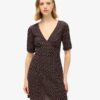 Printed Short Sleeve Mini Tea Dress Printed Short Sleeve Mini Tea Dress