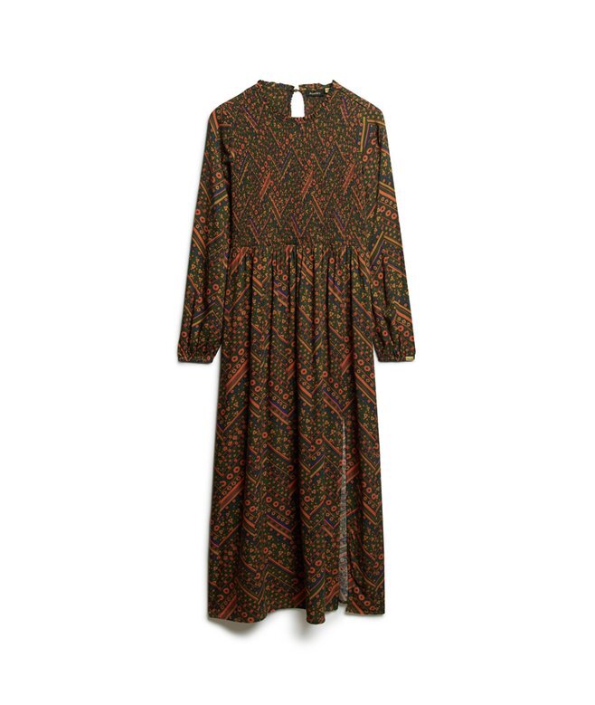 Printed Smocked Maxi Dress Printed Smocked Maxi Dress