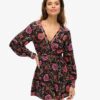 Printed V-Neck Mini Tea Dress Printed V-Neck Mini Tea Dress