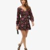 Printed V-Neck Mini Tea Dress Printed V-Neck Mini Tea Dress