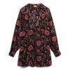 Printed V-Neck Mini Tea Dress Printed V-Neck Mini Tea Dress