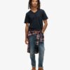 Raw Edge Slub V-Neck T-Shirt Raw Edge Slub V-Neck T-Shirt
