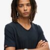 Raw Edge Slub V-Neck T-Shirt Raw Edge Slub V-Neck T-Shirt