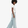 Raw Hem Wide Leg Flare Jeans