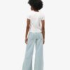 Raw Hem Wide Leg Flare Jeans
