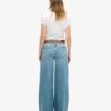 Raw Hem Wide Leg Flare Jeans