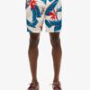 Recycled Hawaiian Print 17-Inch Swim Shorts
