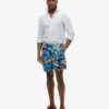 Recycled Hawaiian Print 17-Inch Swim Shorts Recycled Hawaiian Print 17-Inch Swim Shorts
