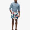 Recycled Hawaiian Print 17-Inch Swim Shorts