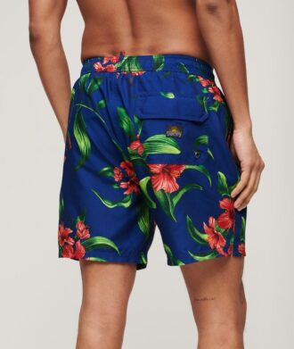 Recycled Hawaiian Print 17-Inch Swim Shorts