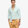 Recycled Hawaiian Print 17-Inch Swim Shorts Recycled Hawaiian Print 17-Inch Swim Shorts
