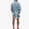 Recycled Hawaiian Print 17-Inch Swim Shorts