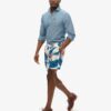 Recycled Hawaiian Print 17-Inch Swim Shorts