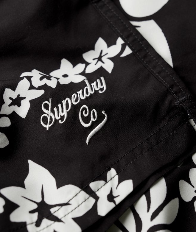 Recycled Hawaiian Print 17-Inch Swim Shorts Recycled Hawaiian Print 17-Inch Swim Shorts