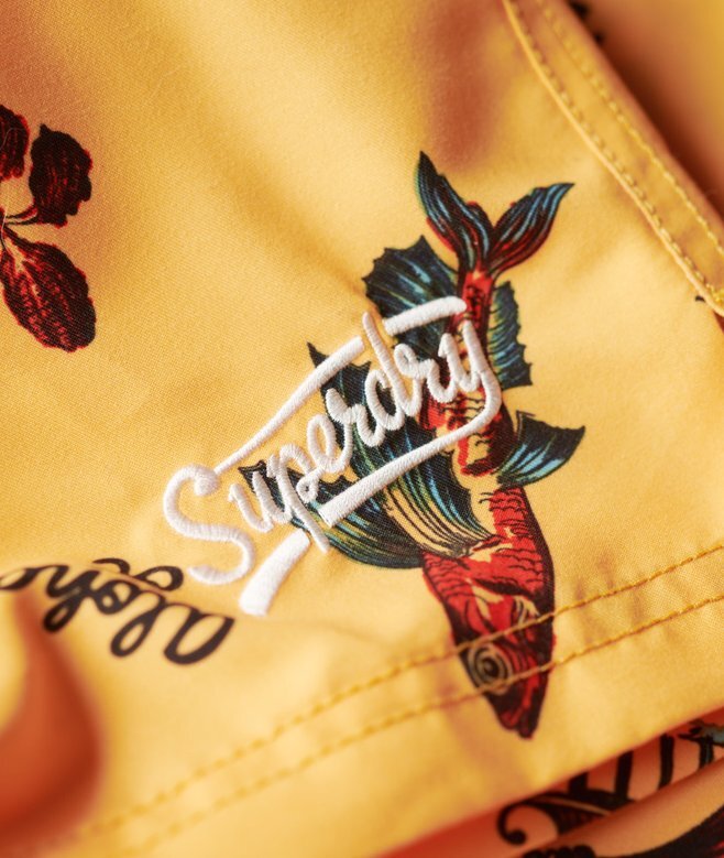 Recycled Hawaiian Print 17-Inch Swim Shorts Recycled Hawaiian Print 17-Inch Swim Shorts