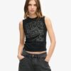 Retro Embellished Slim Vest Top Retro Embellished Slim Vest Top