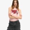 Retro Embellished Slim Vest Top