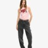 Retro Embellished Slim Vest Top