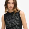 Retro Embellished Slim Vest Top Retro Embellished Slim Vest Top