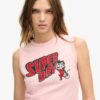 Retro Embellished Slim Vest Top