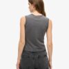 Retro Embellished Slim Vest Top Retro Embellished Slim Vest Top