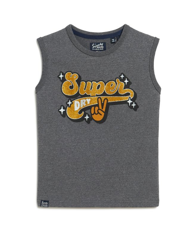 Retro Embellished Slim Vest Top Retro Embellished Slim Vest Top