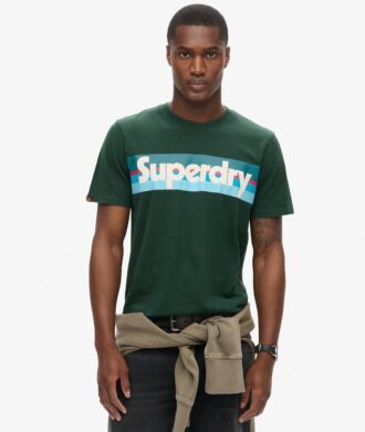 Retro Stripe Logo T-Shirt