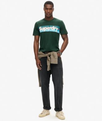 Retro Stripe Logo T-Shirt