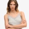 Rib Lace Trim Cami Top Rib Lace Trim Cami Top