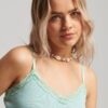 Rib Lace Trim Cami Top Rib Lace Trim Cami Top
