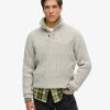Ribbed Half Button Jumper