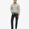 Ribbed Half Button Jumper