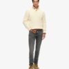 Ribbed Half Button Jumper