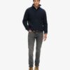 Ribbed Half Button Jumper