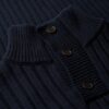 Ribbed Half Button Jumper