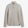 Ribbed Half Button Jumper