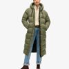 Rip-Stop Longline Puffer Coat