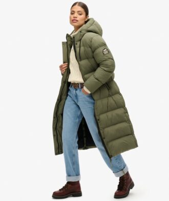 Rip-Stop Longline Puffer Coat