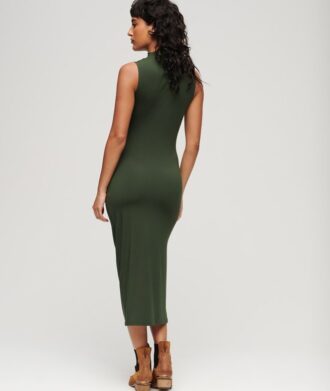 Ruched Jersey Midi Dress