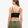 Ruched Mesh Crop Corset Top