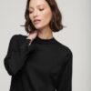 Satin Mock Neck Mini Dress Satin Mock Neck Mini Dress