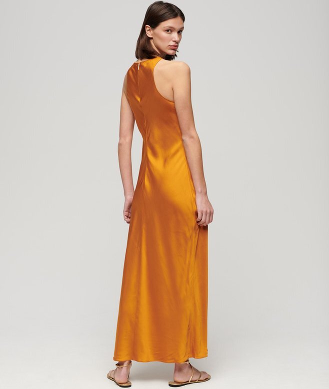 Satin Racer Midi Dress Satin Racer Midi Dress