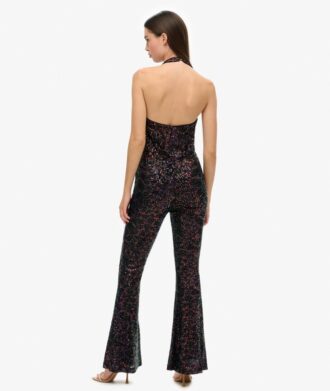 Sequin Halter Jumpsuit