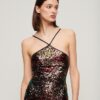 Sequin Halter Midi Dress Sequin Halter Midi Dress